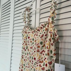 Reformation Granada fruit dress size 0 with tags